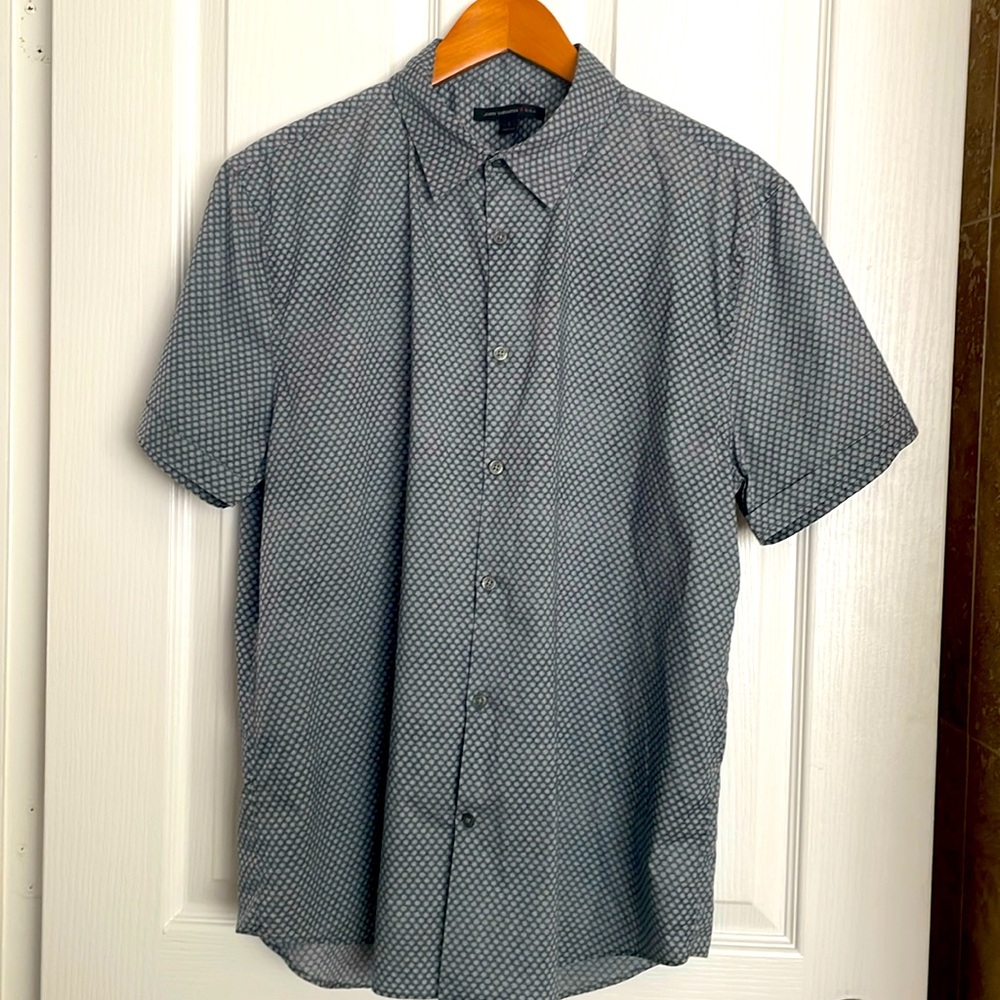 John Varvatos tapered s/s dress shirt